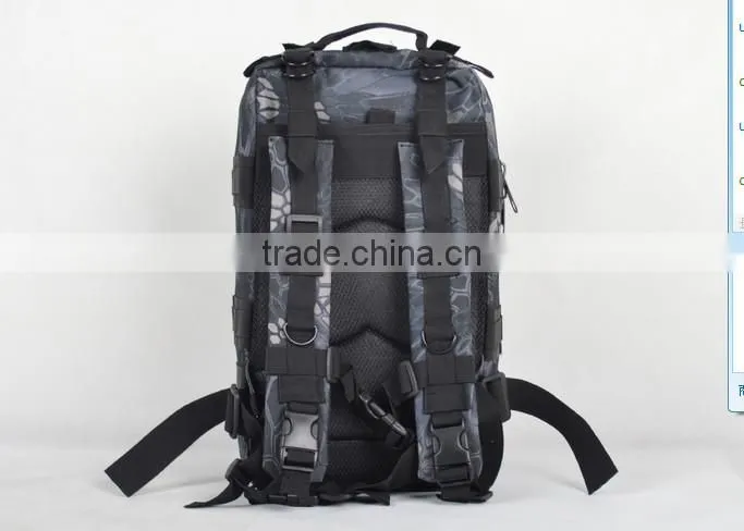 3P Outdoor Sport Military Combat Tactical Rucksack Backpack Knapsack Camping Hiking Trekking Assault Bag Pack