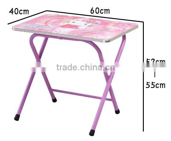 Metal Material and Set Type Kids Furniture Study Table and Chairs
