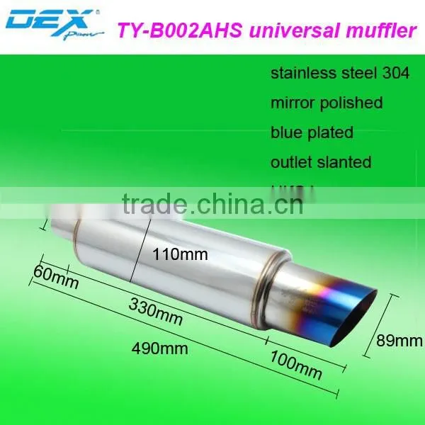 high quality automotive modiffied performance universal exhaust system muffler