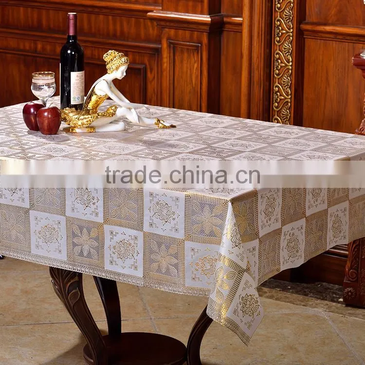 Wipe easy PVC tablecloth in rolls home decorative tablecloth