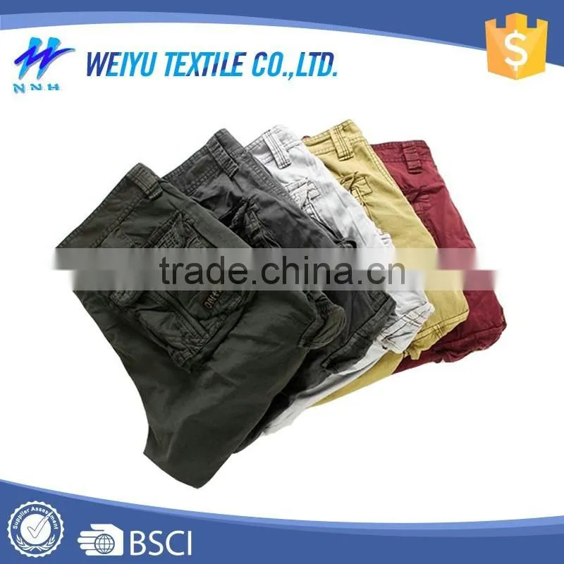 Custom made adults ankle tied mens cargo shorts pants
