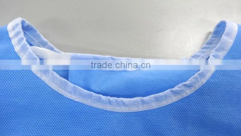 Standard SMS knit cuff Surgical gowns are made from 5-layer polypropylene materials
