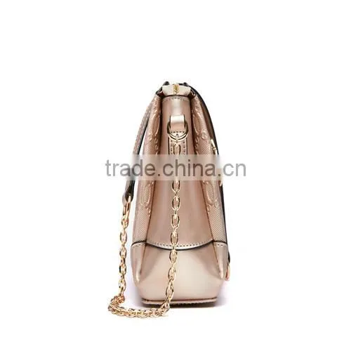 Hautton long strip style genuine leather handbags professional women's shoulder bag