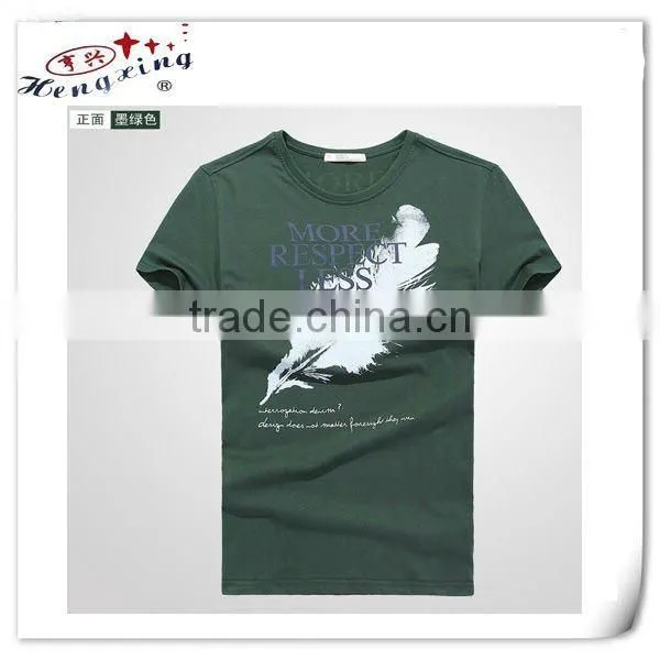 100% Combed Printed Men O-neck Short SleeveT-shirt