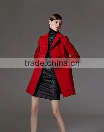 2014 winter hot selling good women overcoat
