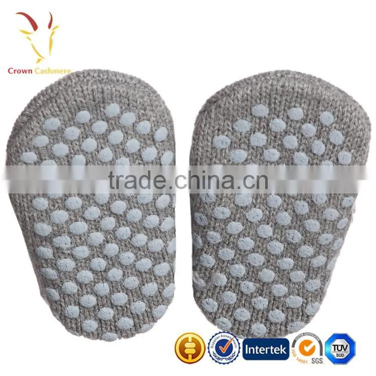 Kids Baby Grey Cotton Cashmere Flopsey Bootees