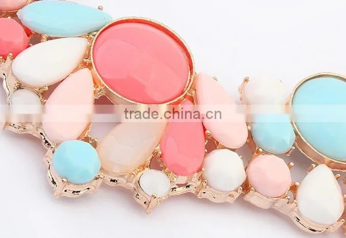 F20032N New Style Diamond Metal Jewelry Chain Necklace