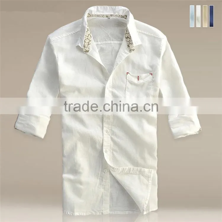 2015 Fashion design button down long sleeve slim fit custom flannel shirt
