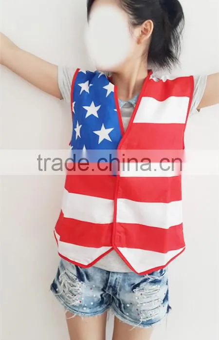 factory sales American flag costume style 100% polyester material carnival costume