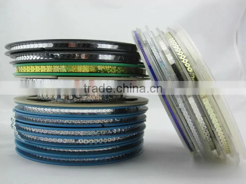 spangle Sequins string in roll CD sequin roll