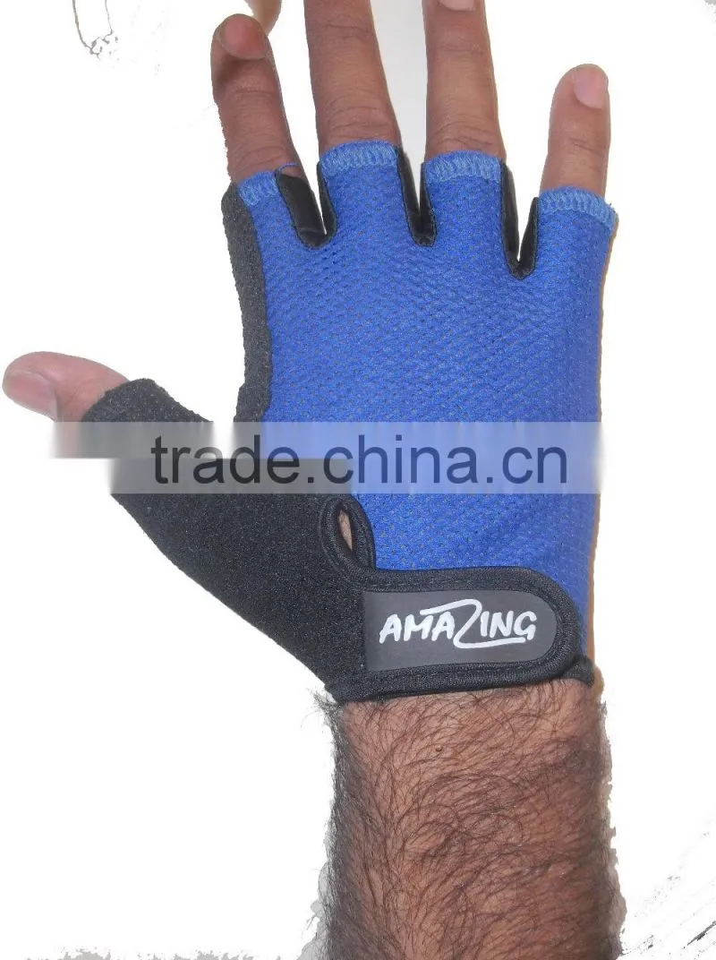 MESH WEIGHT LIFTING GLOVES SYNTHETIC LEATHER PADDED PALM /Gym Gloves
