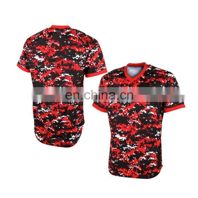 men's sublimation print baseball uniforms