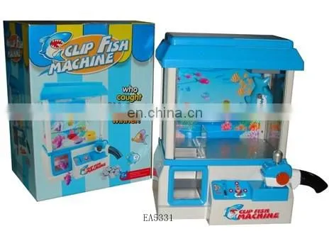 b/o clip fish machine coin operated machine kid toys