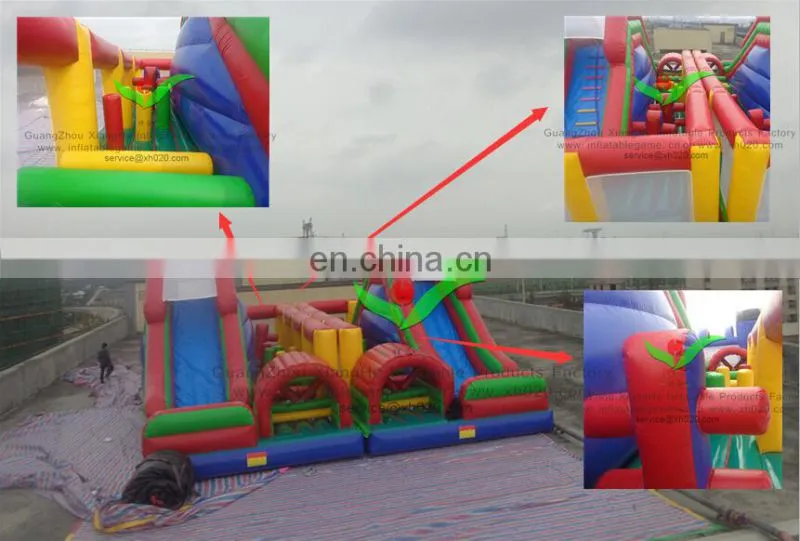 Avaiable and stock the beast inflatable obstacle for kids