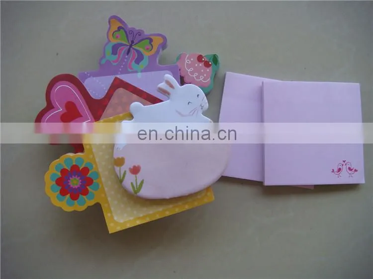 Customized shaped paper sticky notes pad