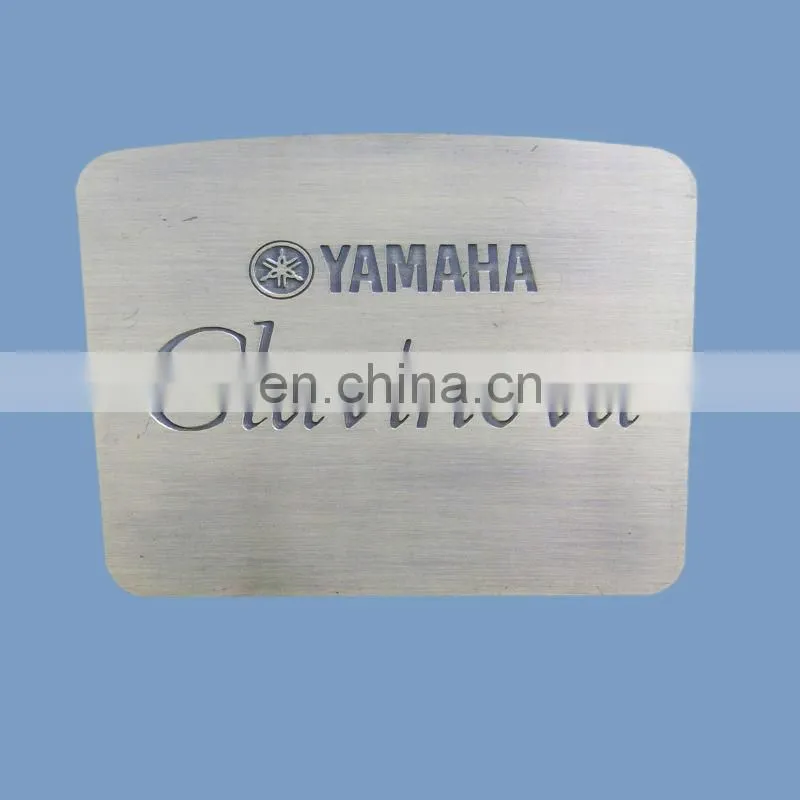 High-end metal label packaging boxes custom logo metal sticker with good price