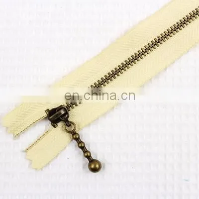 15cm Colorful Unique Bronze Zipper For Fabric