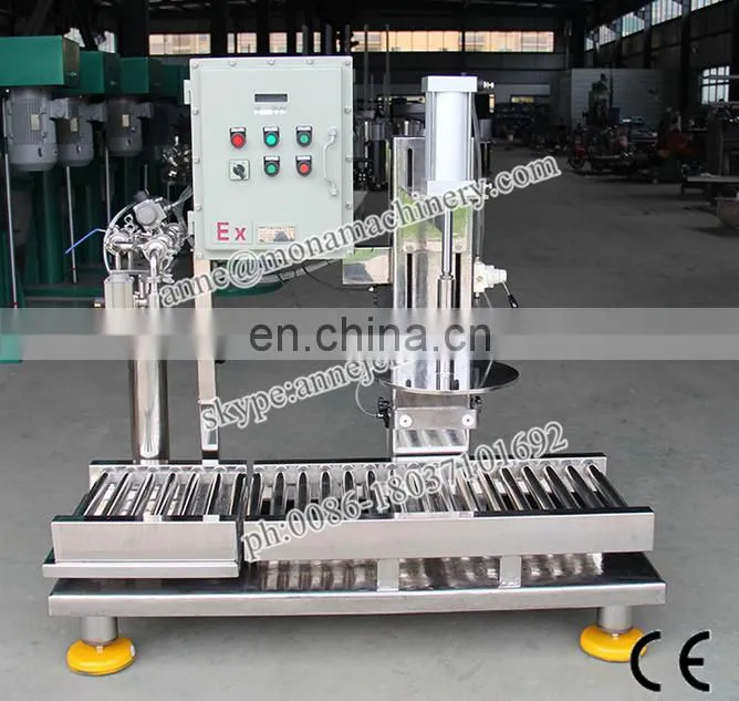 Weighing type semi-auto paint liquid filler filling and capping machine