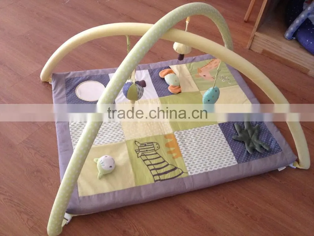 Customized lovely safety cotton baby play mat, plush mat, non-toxic mat