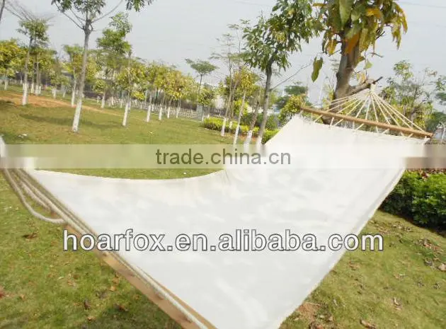 outdoor Cotton hammock with wooden bar