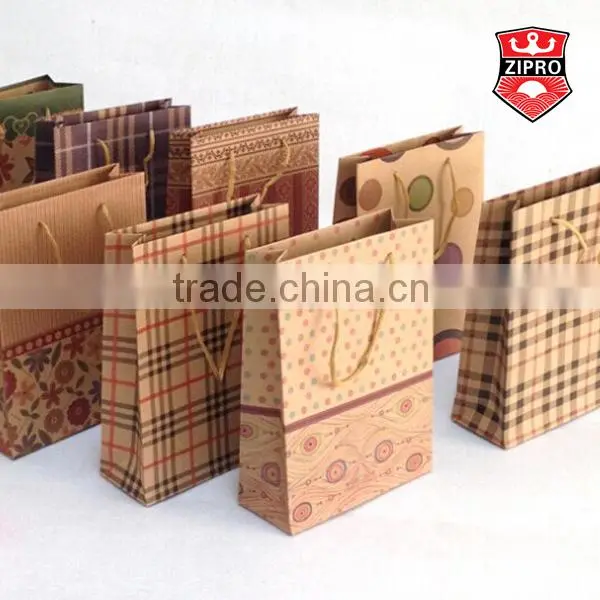 bear photo printing fancy smart shopping paper bag brown kraft gift bag