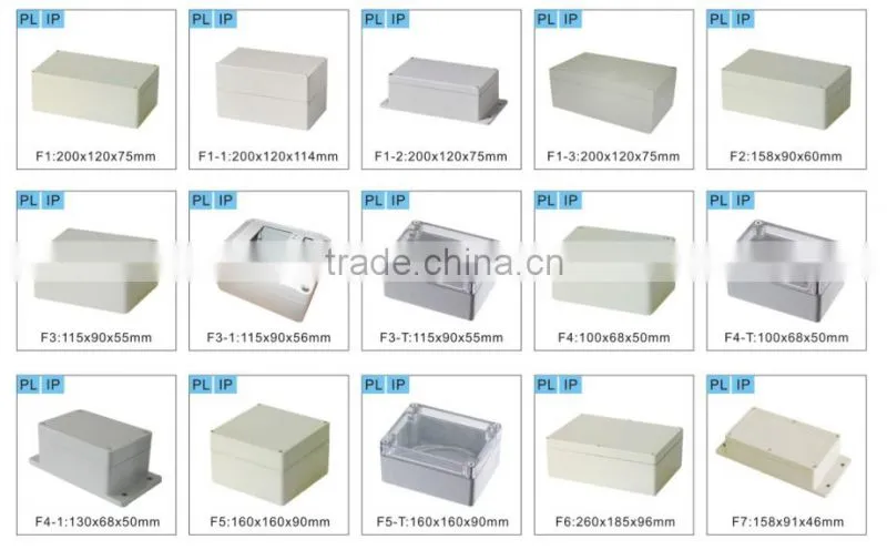 best sale made in China ningbo ip65 plastic electrical enclosure boxes