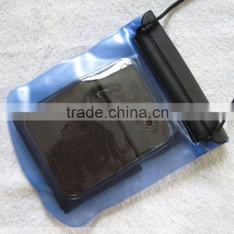 2013 Korean Waterproof cell phone bag wet wallet bag rain/uv protection bag summer sports beach dry neck pouch