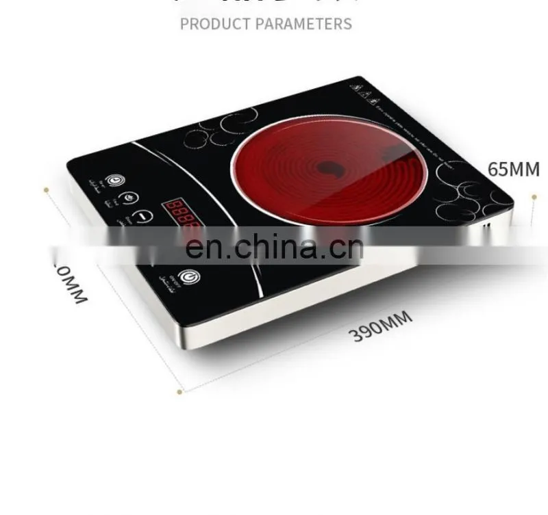 110v/220v infrared cooker 2000W touch control black color easy to operate rice soup milk hotpot rice keep warm function