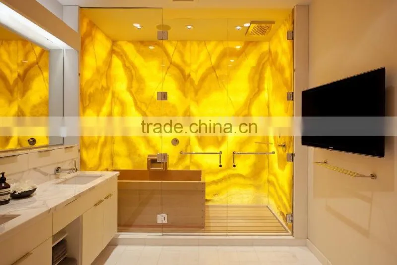 Yellow Backlit Onyx Panel