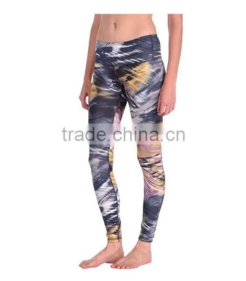 Girls' custom sublimation slim fit gym short