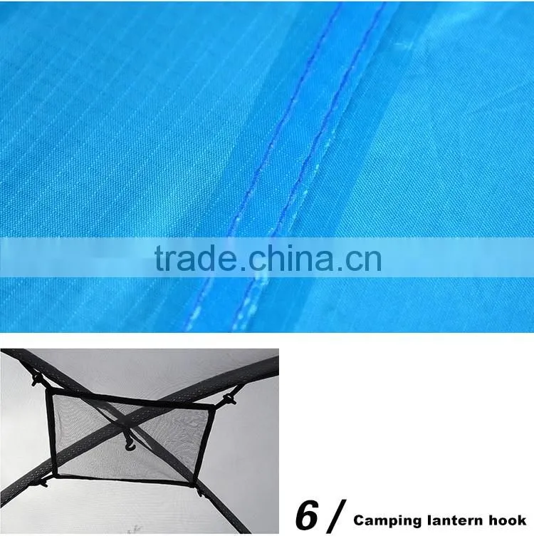 Waterproof Double Layer 2, 3, 4 Person 3 Season Aluminum Rod Double Skylight Outdoor Camping Tent