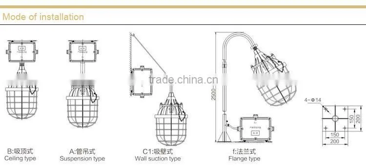 BAD51-400 Flameproof Explosion proof Light