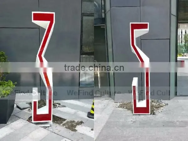 Large Lacquered Decorative Metal Brand Word Signs