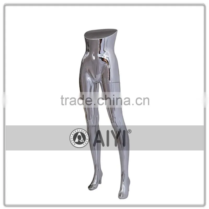 Silver Chrome Pant Silicone Soft Body Mannequin