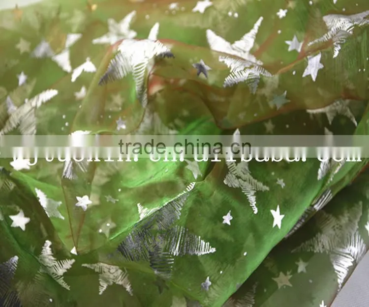star organza fabric for Christmas decoration