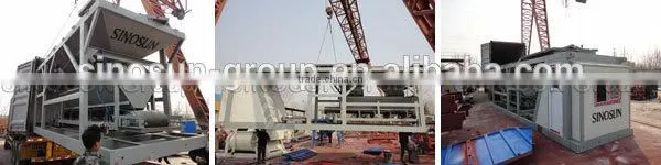 SINOSUN MBM25 mobile concrete mixing plant with advanced technology