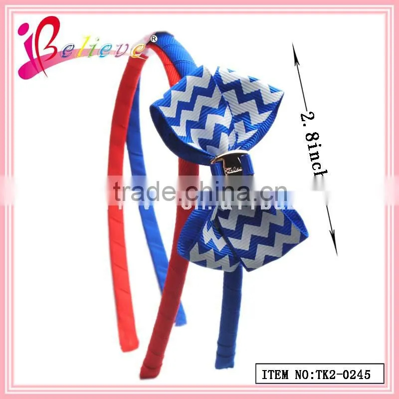 Cotton grid flower hair clip wholesale girls hair flower,hair flower clips