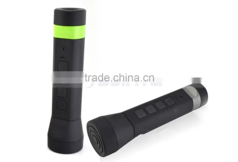 Wireless Portable Power Bank Bluetooth Bike Speaker with 3000mAh Capacity LED Light Speakers for Mobile Phone