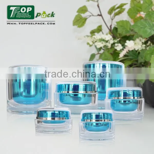 Round Acrylic Cream Jar for Cosmetic Packaging