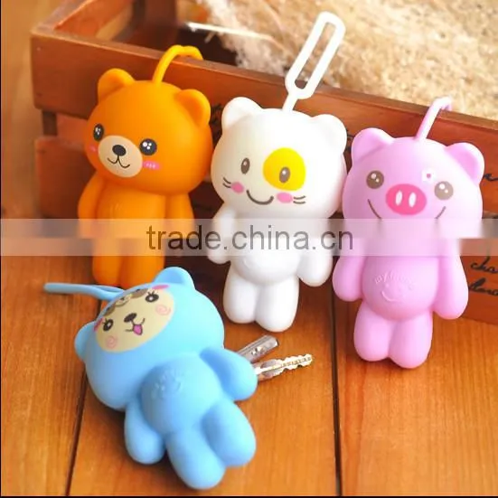 2015 animal-shaped car key silicone case, key finder