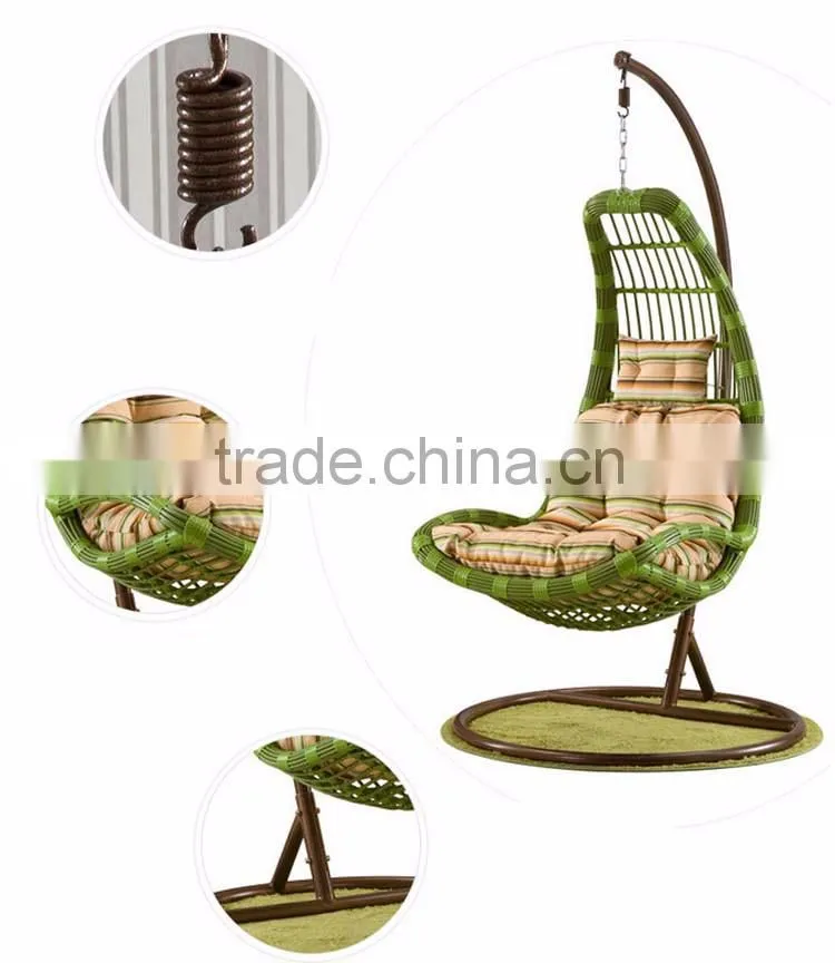 All Weather Wicker Rattan Hanging Helicopter Swing Chair Parts Bamboo Swing Chair
