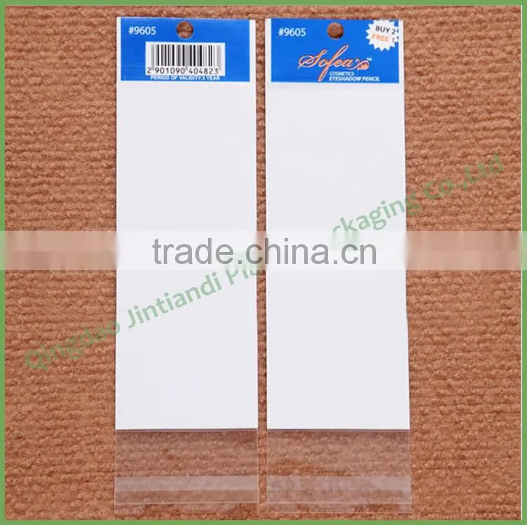 Cheap High Quality Wholesale Customized Plastic Self Adhesive Opp Bags with Header