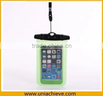 Case for iPhone 6s/6s plus Fashion Summer Mobile Phone PVC Waterproof Bag With waist belt and lanyard yellow