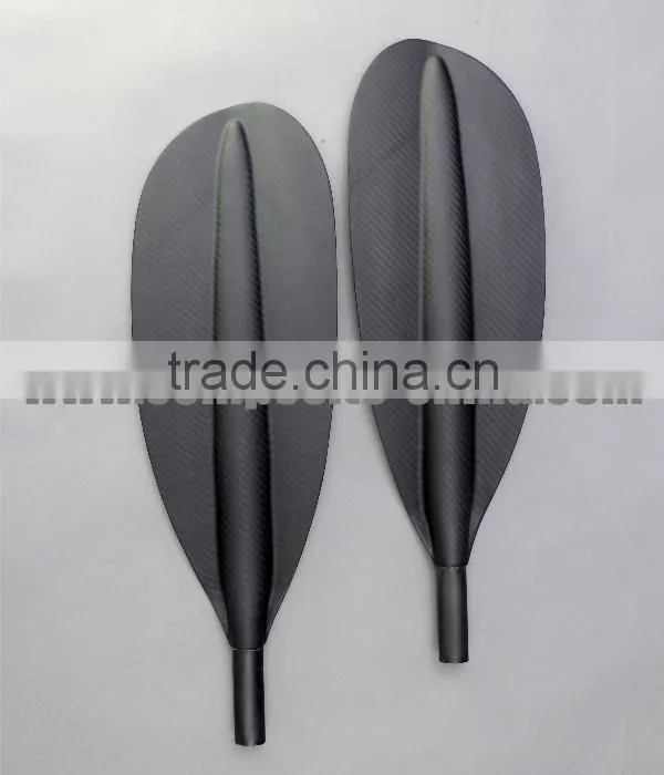 Hot sale carbon fiber kayak paddle with 3k weave finish for water sporters