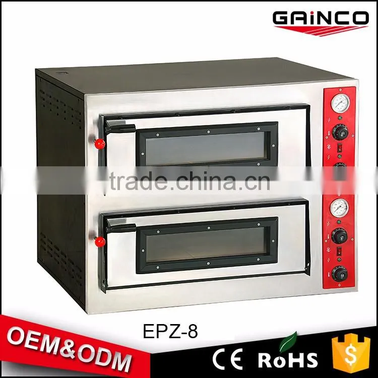 2 L ayer Commercial Fast Food Restaurant Stainless Steel Electric Pizza EPZ-8
