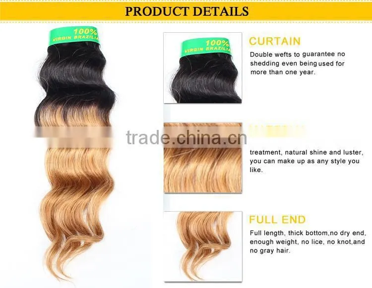 Fashional design Deep Wave hair virgin body wave brazilian hair bundles
