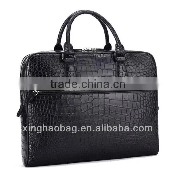 Big designer crocodile bag bali moroccan leather bag for man
