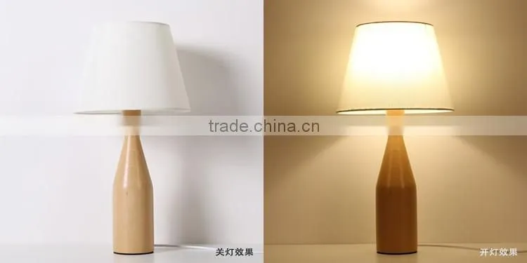 LED Wood table Light JK-879-15 LED Wood table lamp E14 Bulbs New design Modern Bedroom Hot sale Nature Wood Table Lamp