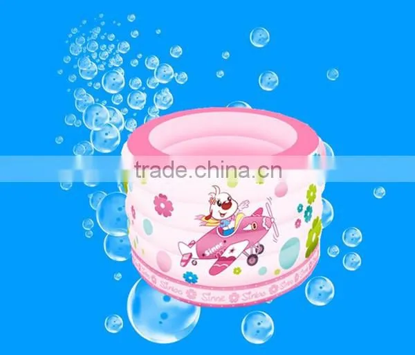 5 circles Round plastic inflatable swimming pool baby pool, 3 colors for choice