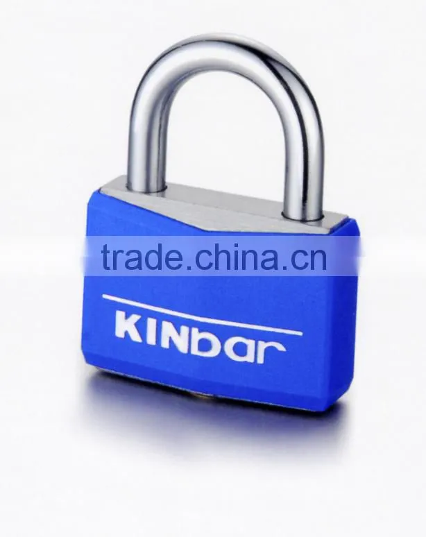 Color Plastic coated padlock